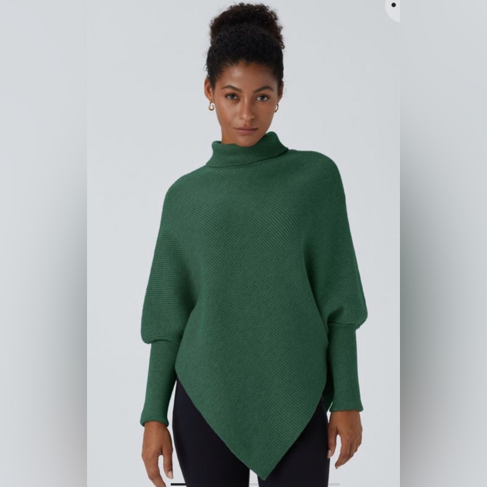HALARA Deep Green Turtleneck Sweater
